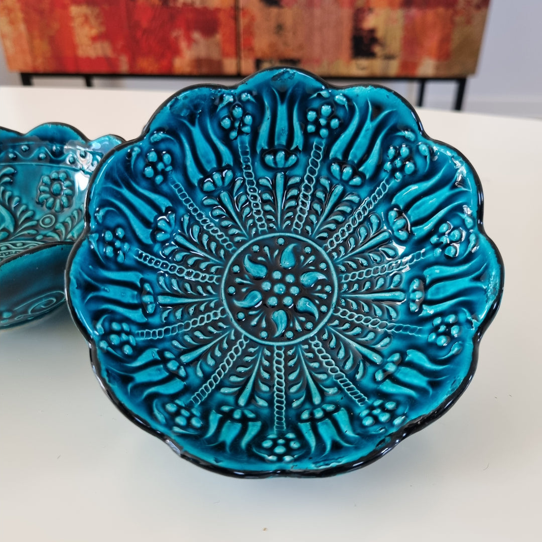 Handbemalte Keramik Schale für Tapas, Meze & Co. - groß