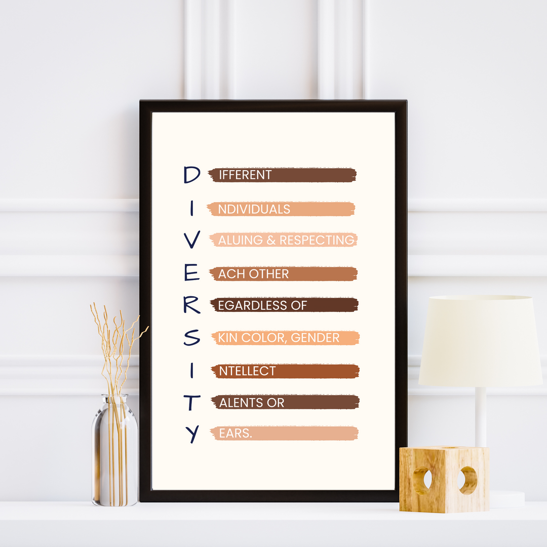 Diversity Poster - Different Individuals Valuing & ...