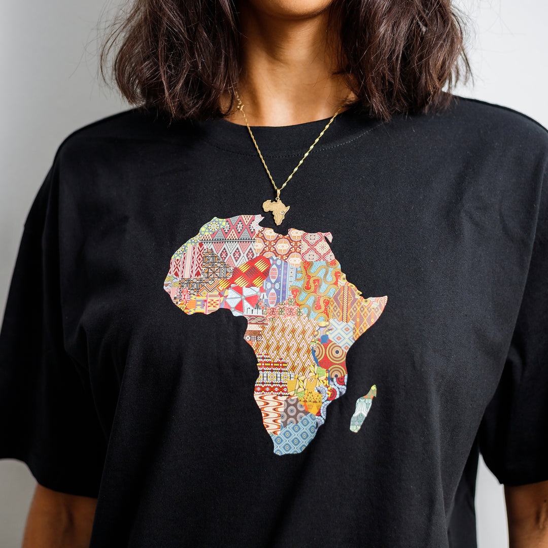 Colors of Africa Oversize T-Shirt schwarz