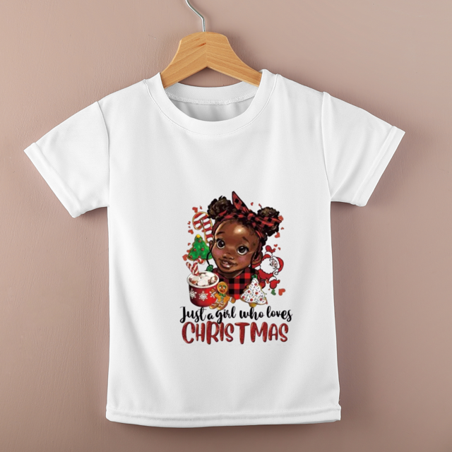 Bügelbild Black Christmas Girl