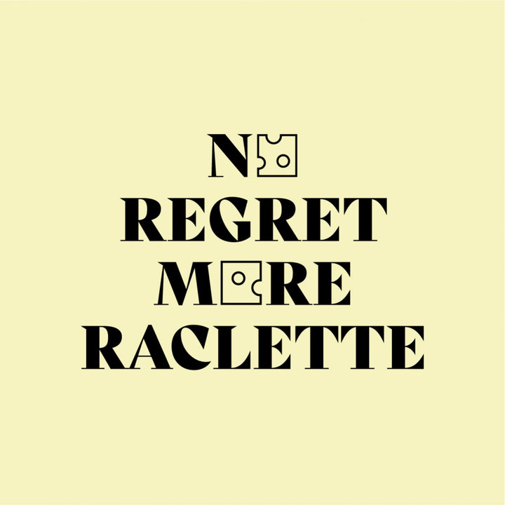 No Regret More Raclette Jutebeutel