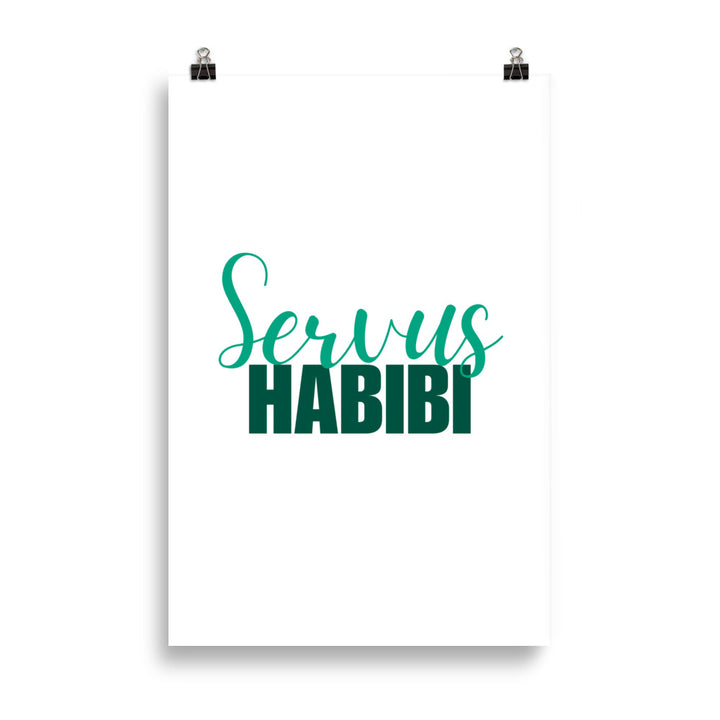 Servus Habibi Poster weißer Hintergrund