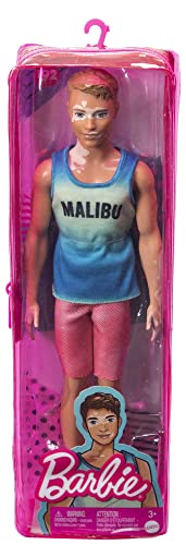 BARBIE Ken Fashionistas - Puppe im Malibu-Tanktop mit Vitiligo ab 3 Jahren
