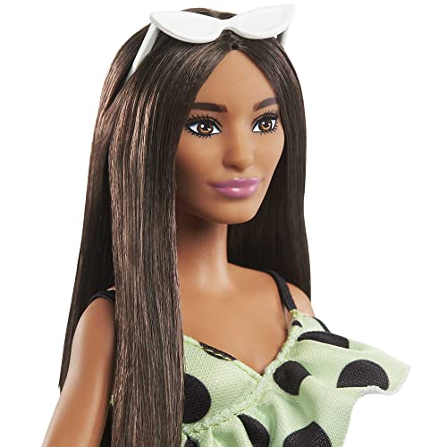 Barbie-Puppe Fashionistas, Barbie-Puppe mit dunkelbraunen Haaren ab 3 Jahren