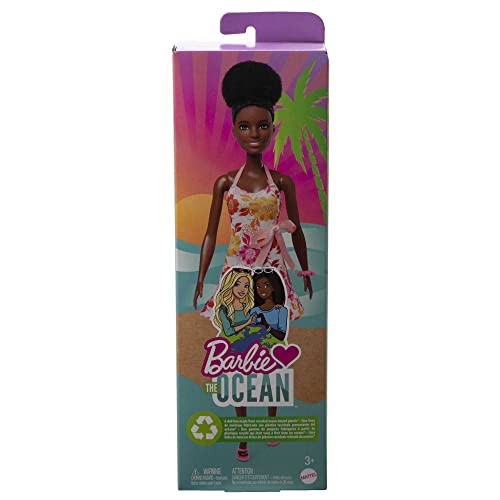 Barbie-Puppe, Barbie Loves The Ocean-Serie, Schwarze Barbie mit natürlichem schwarzen Haar ab 3 Jahre
