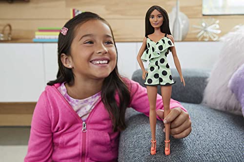 Barbie-Puppe Fashionistas, Barbie-Puppe mit dunkelbraunen Haaren ab 3 Jahren