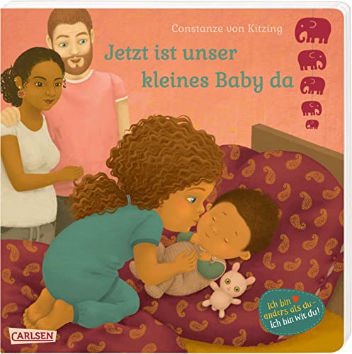 Jetzt ist unser kleines Baby da: Einfühlsames Pappbilderbuch ab 2 Jahre für werdende Geschwister über Schwangerschaft, Geburt und den Familien-Alltag mit Baby
