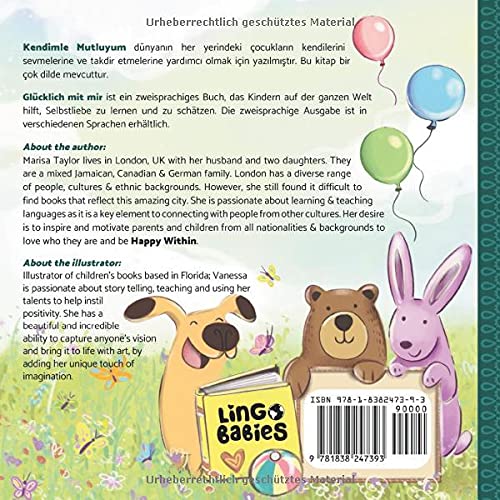 Kendimle Mutluyum/ Glücklich mit mir: (Türkisch Deutsch) zweisprachiges Kinderbuch/ (Türkçe – Almanca): İki dilli çocuk kitabı