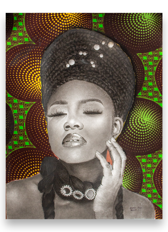 Gemälde aus Afrika - Black is beautiful I