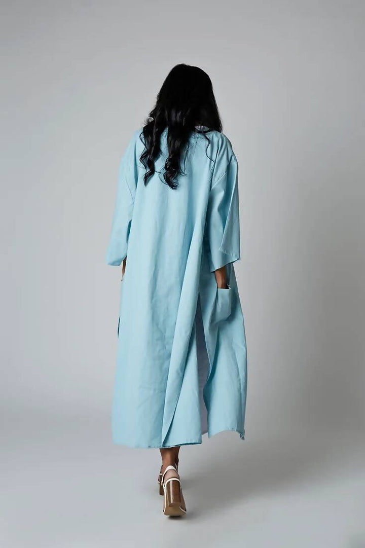 SARÉ maxi cotton kimono