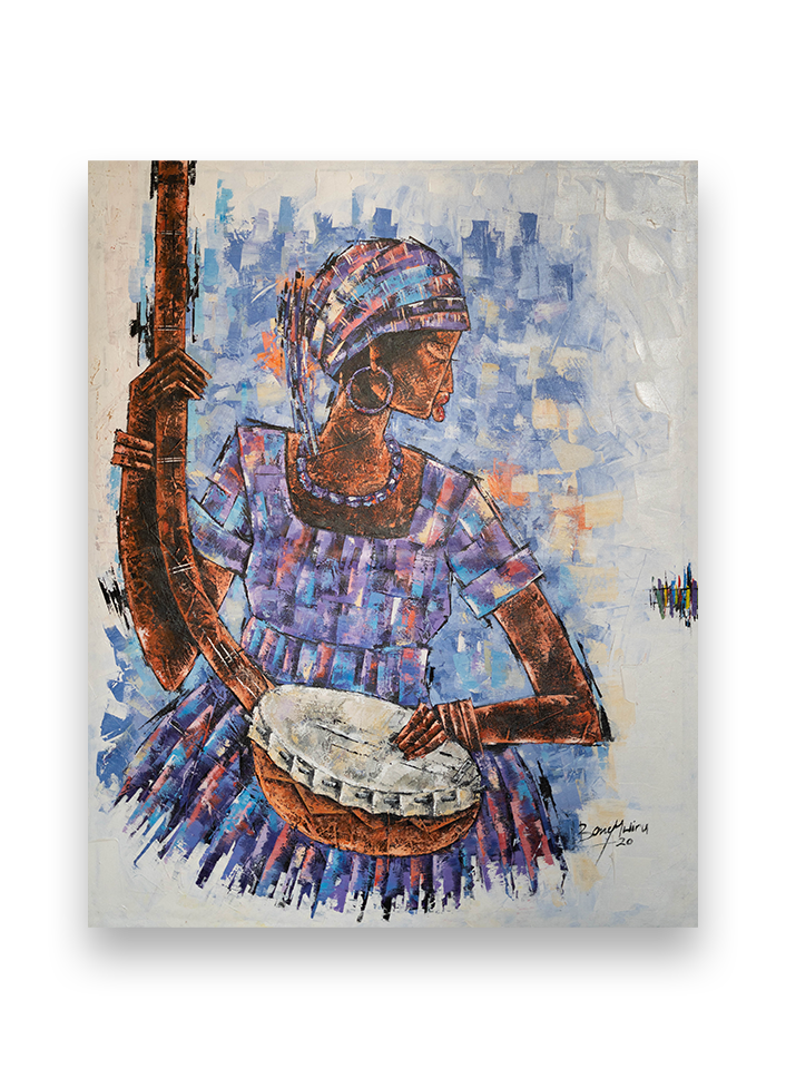 Gemälde aus Afrika - Performer