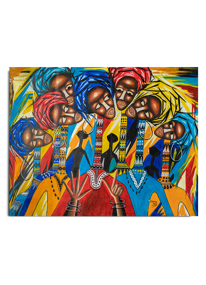 Gemälde aus Afrika - Storyteller