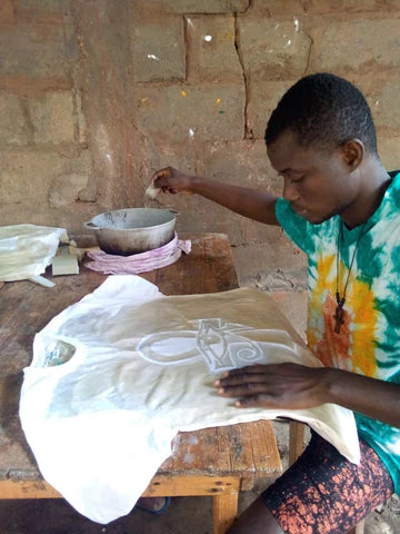 Batik-T-Shirt - Handmade in Togo