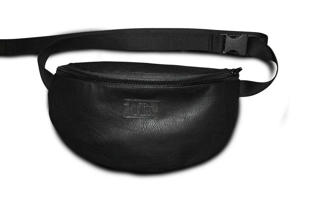 Bauchtasche aus veganem Leder 'Tamija' black